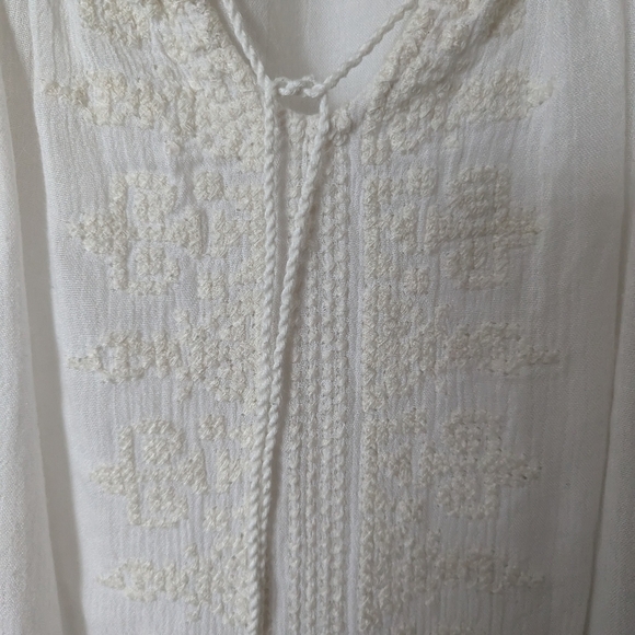 Twik boho oversize flowy blouse, on or down shoulder, long sleeve, nice embroidy - Picture 5 of 5